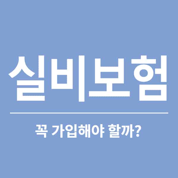 실손 실비 차이