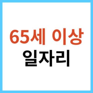 노인 일자리 참여 방법
