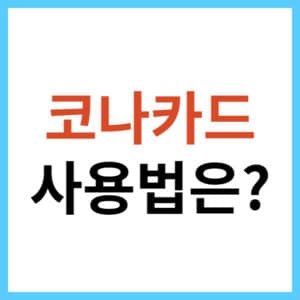 코나카드 온라인 결제