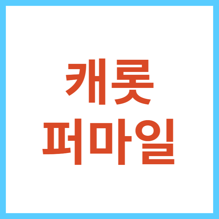 캐롯 퍼마일 자동차보험