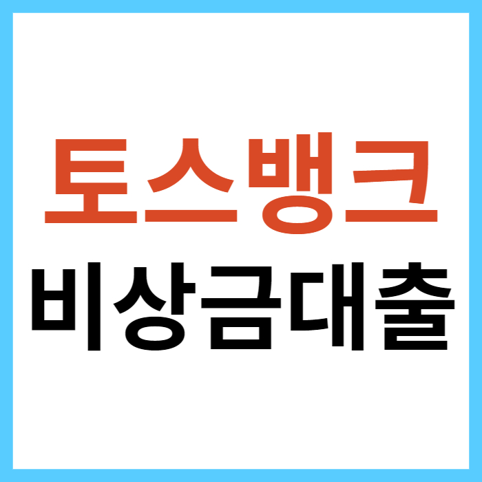 토스 비상금 빌리기