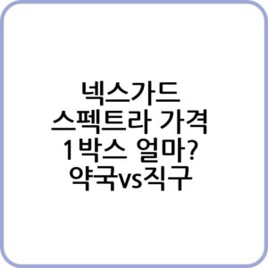 넥스가드 스펙트라 가격과 판매처
